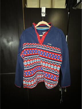 NWT Lands End Oeko Tex 1/4 Zip Sherpa Jacket Kids Size XL 18 Nordic Fleece *